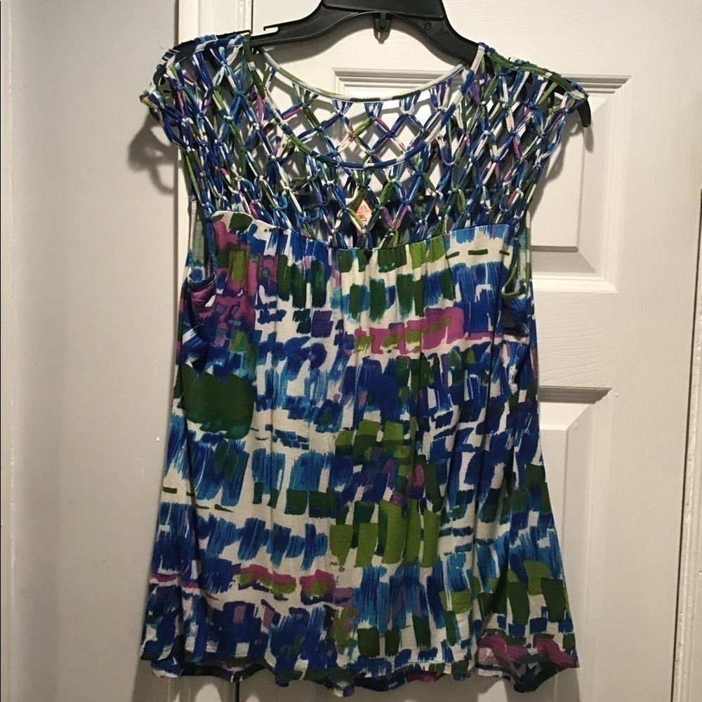 Plenty by Tracy Reese Multicolored Sleeveless Top Size S - Picture 5 of 5